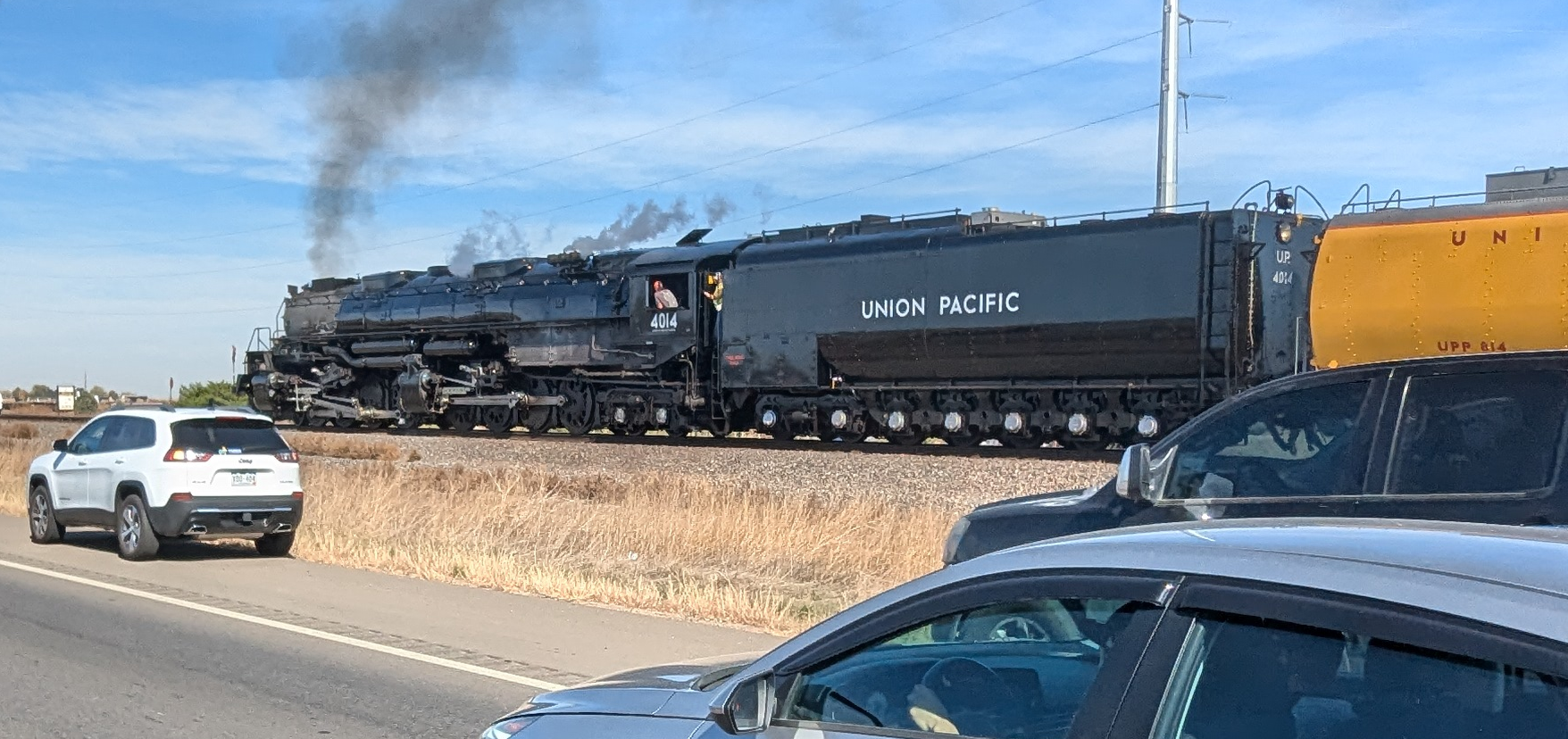 pacing No. 4014 north on US 85