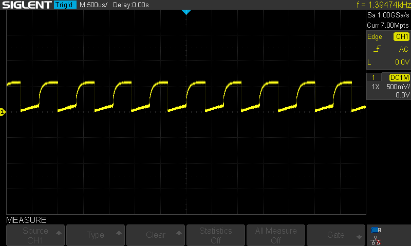 0.56V oscillating wave form
