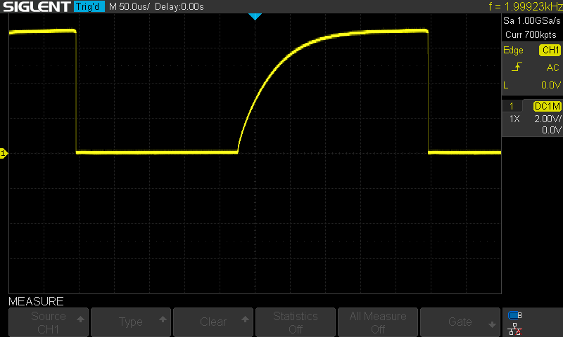 5.0V oscillating wave form