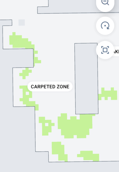 Map of Dobby&rsquo;s 1st attempt at vacuuming