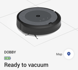 roomba ready to vacuum