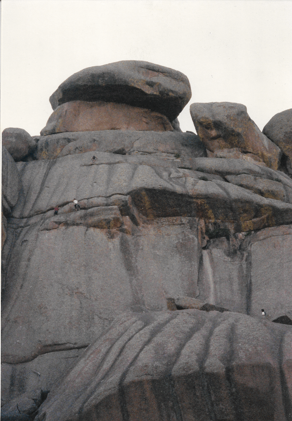 1989 image of Fall Wall climbing are, Vedauwo, WY