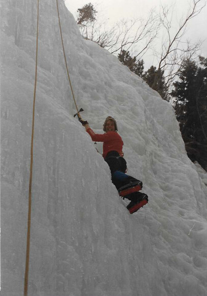 top rope ice climbing