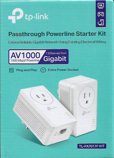 powerline ethernet TL-PA7017P kit box