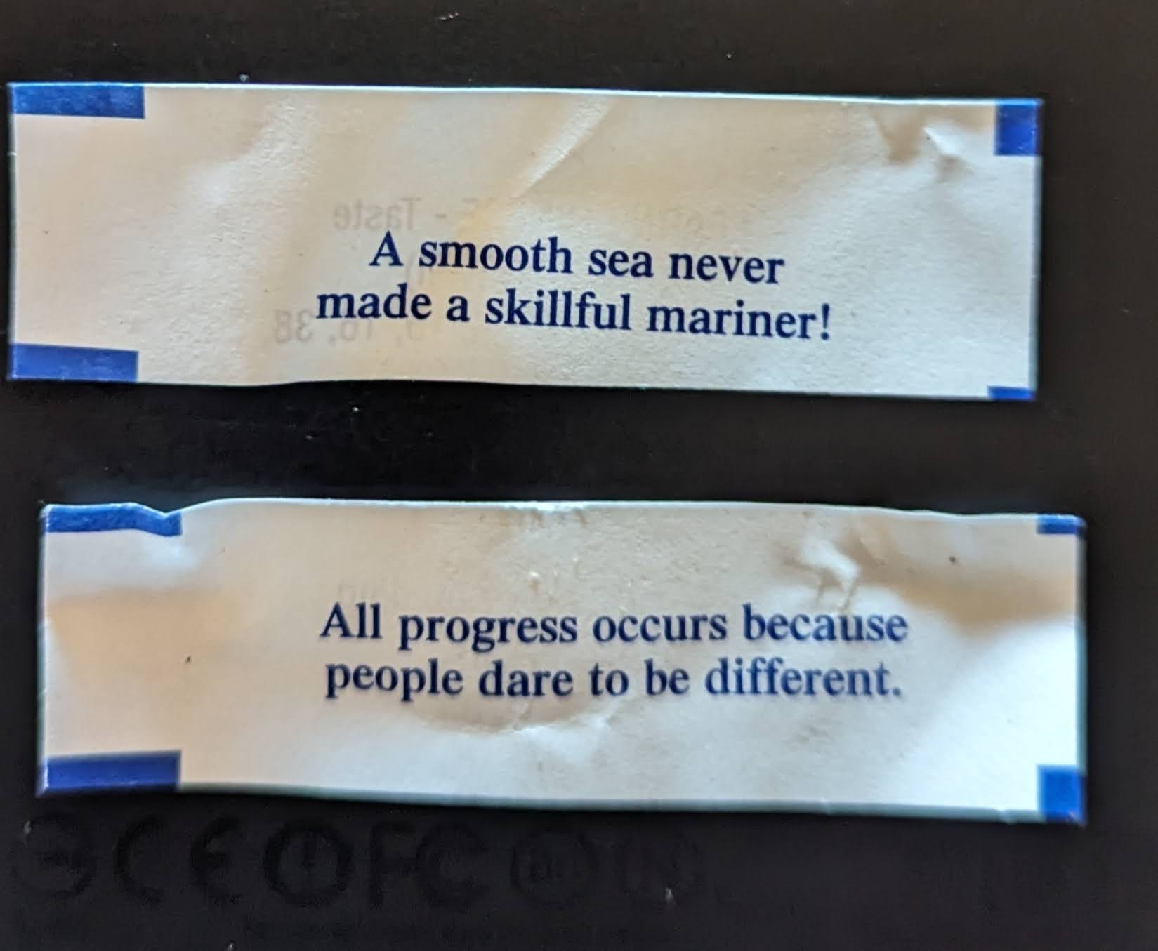 two fortune cookies