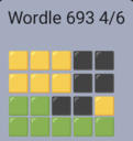 Wordle 693 grid