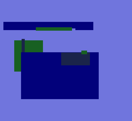running xterm illustrating its unusual scroll bar